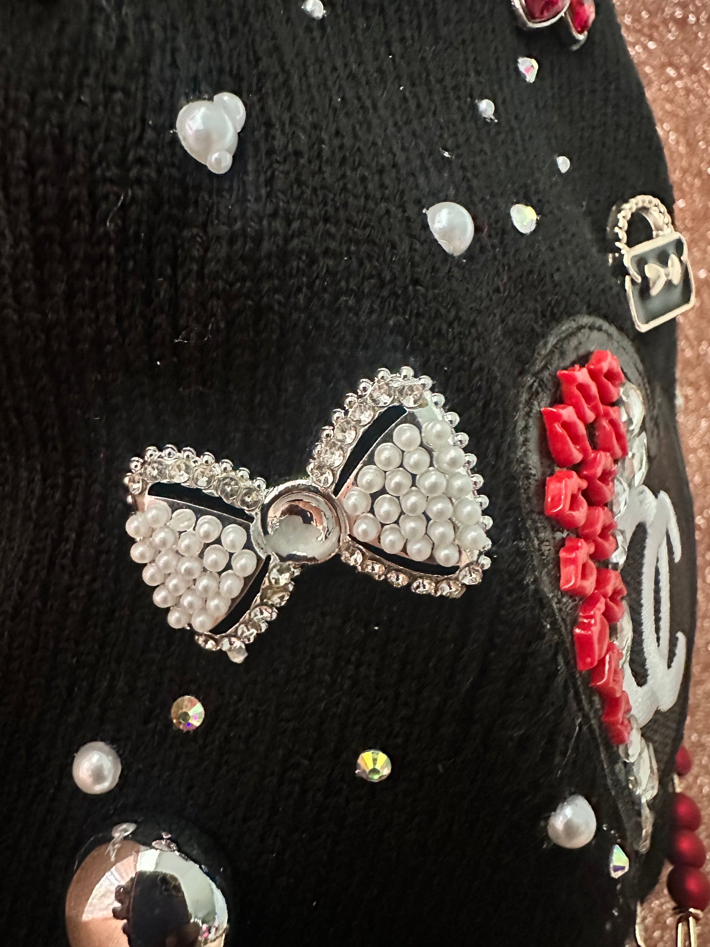 Main Character Beanie-Black Bling